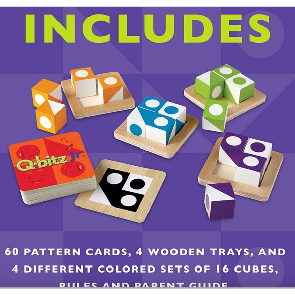 Award Winning Q-bitz Jr. Block Game | 5+ | 2-4 Players | 15 Minutes Playing Time - Picture 6 of 6